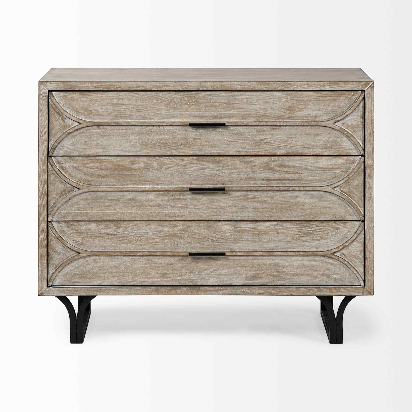Giselle Three Drawers Wooden Accent Cabinet