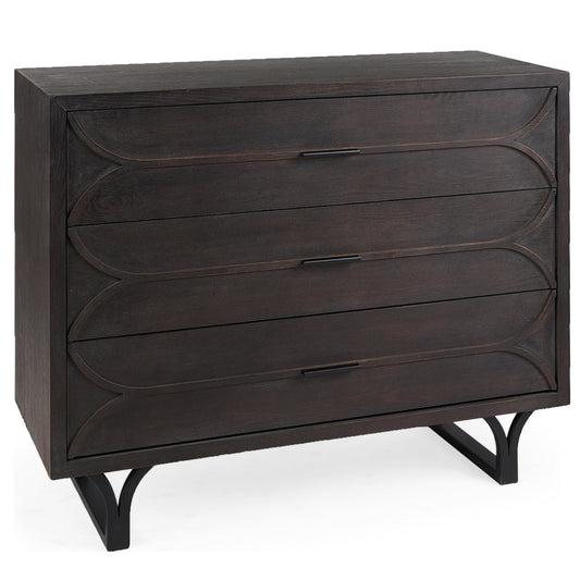 Giselle Three Drawers Wooden Accent Cabinet