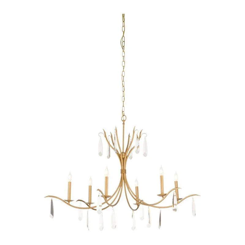 Giulia Gold Craftsmanship Chandelier - LOOMLAN - Chelsea House - Chandeliers