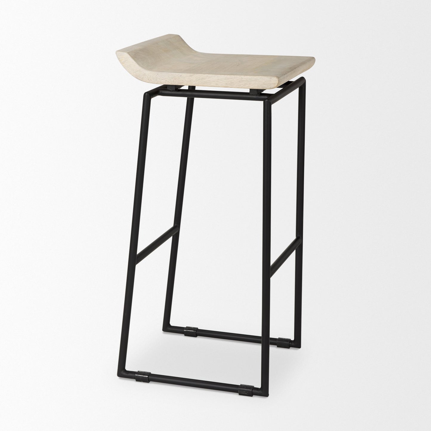 Givens Wood Top Barstool