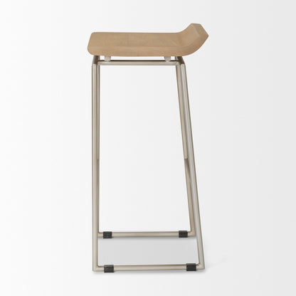 Givens Wood Top Barstool