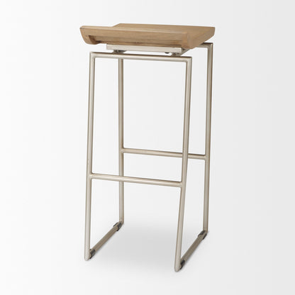 Givens Wood Top Barstool