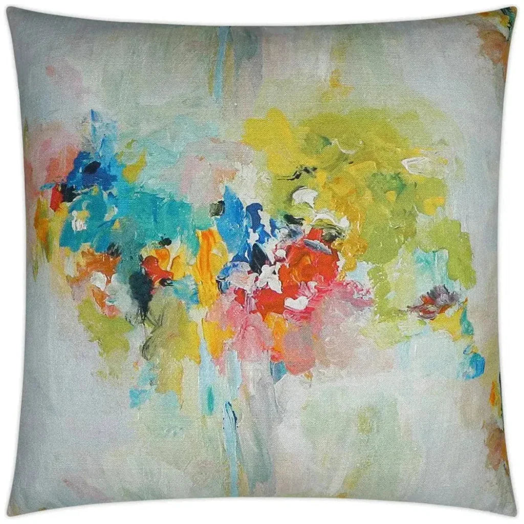 Giverny Abstract Multi Color Large Throw Pillow Insert - LOOMLAN - D.V. Kap - Throw Pillows