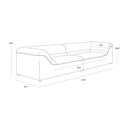 Gladys Performance Fabric Stylish Sofa - LOOMLAN - SUNPAN - Sofas & Loveseats