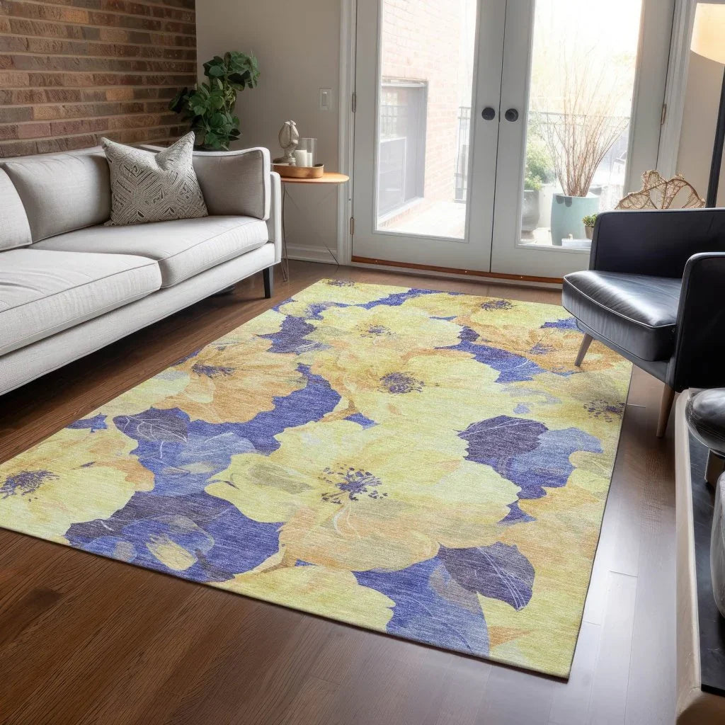 Glamore Gold Washable Indoor - Outdoor Rug - LOOMLAN - LOOMLAN Rugs - Outdoor Rugs