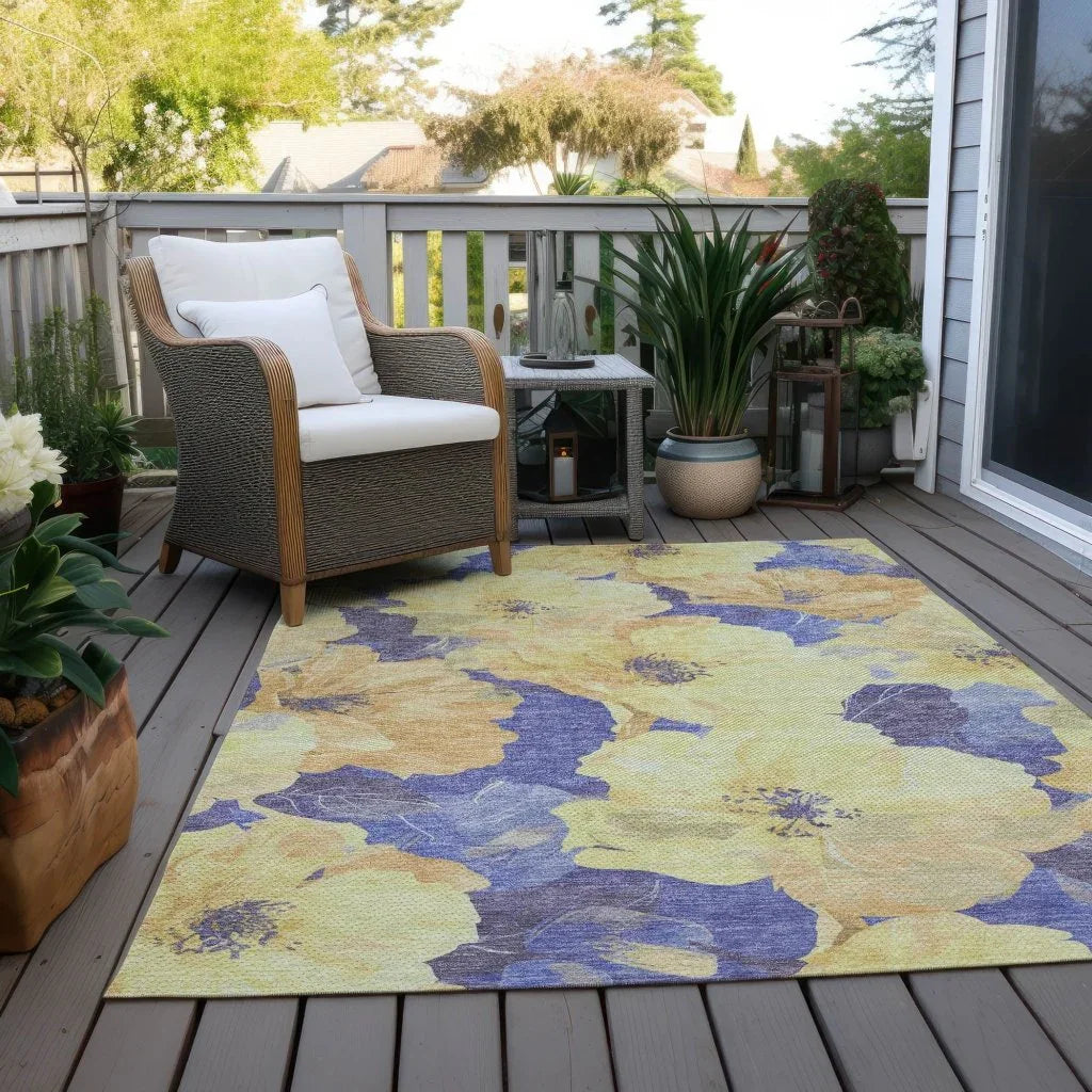 Glamore Gold Washable Indoor - Outdoor Rug - LOOMLAN - LOOMLAN Rugs - Outdoor Rugs