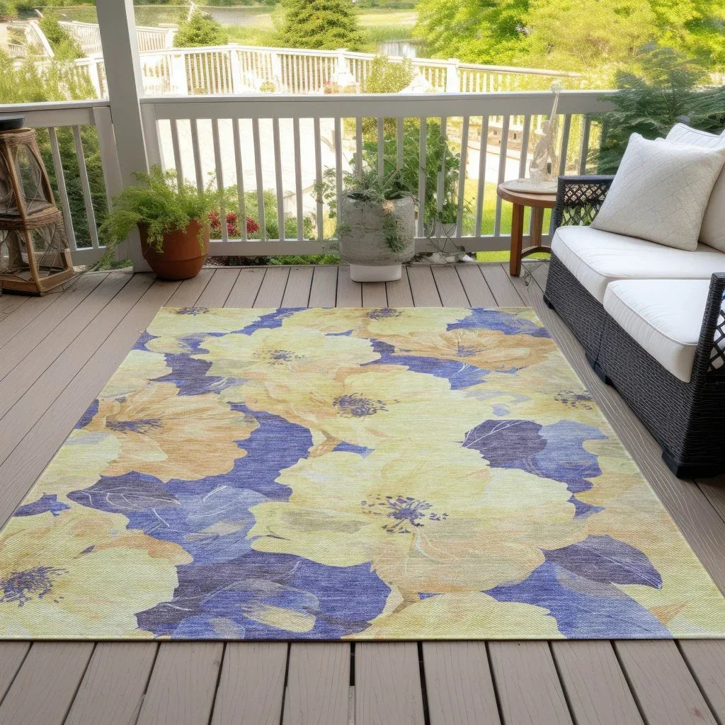 Glamore Gold Washable Indoor - Outdoor Rug - LOOMLAN - LOOMLAN Rugs - Outdoor Rugs