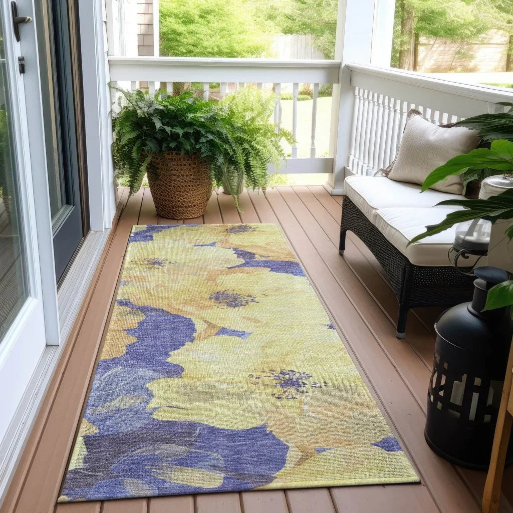 Glamore Gold Washable Indoor - Outdoor Rug - LOOMLAN - LOOMLAN Rugs - Outdoor Rugs