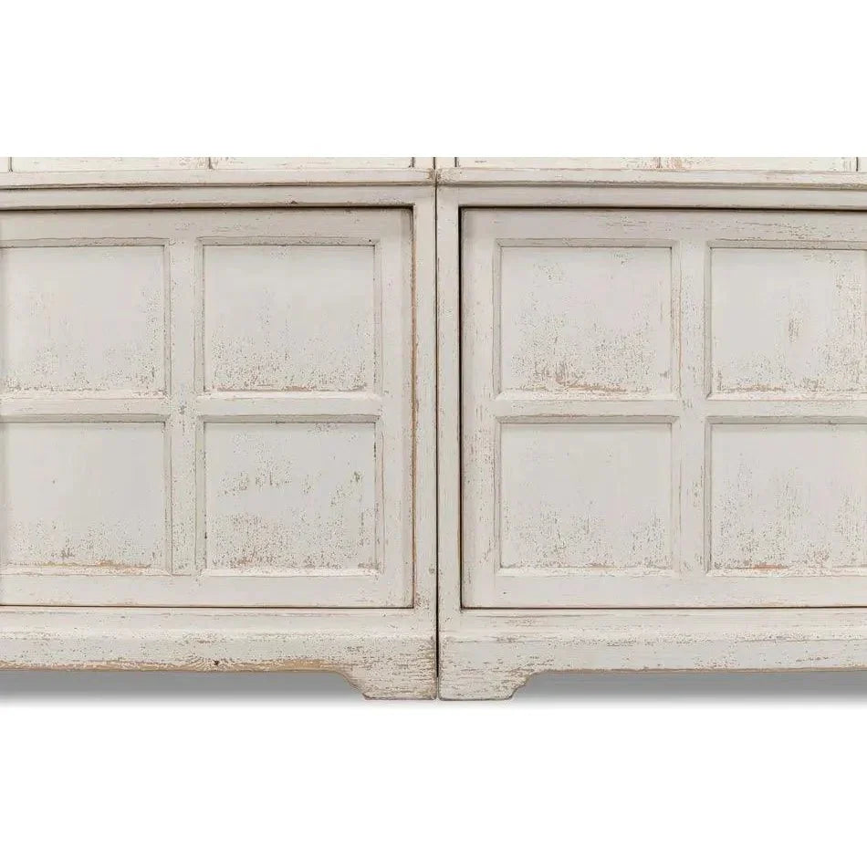 Glass Front Double Curio Bookcase Cabinets - LOOMLAN - Sarreid - Buffets & Curios