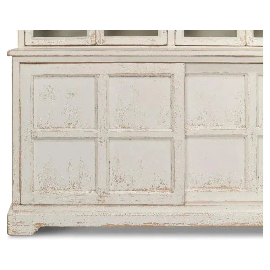 Glass Front Double Curio Bookcase Cabinets - LOOMLAN - Sarreid - Buffets & Curios