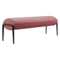 Glatt Wood and Steel Brown Bench - LOOMLAN - Zuo Modern - Bedroom Benches