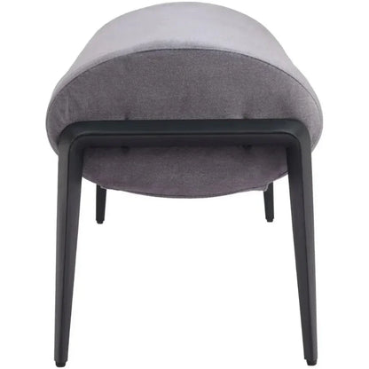 Glatt Wood and Steel Grey Bench - LOOMLAN - Zuo Modern - Bedroom Benches