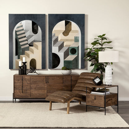 Glenn Six Drawers Wood Sideboard