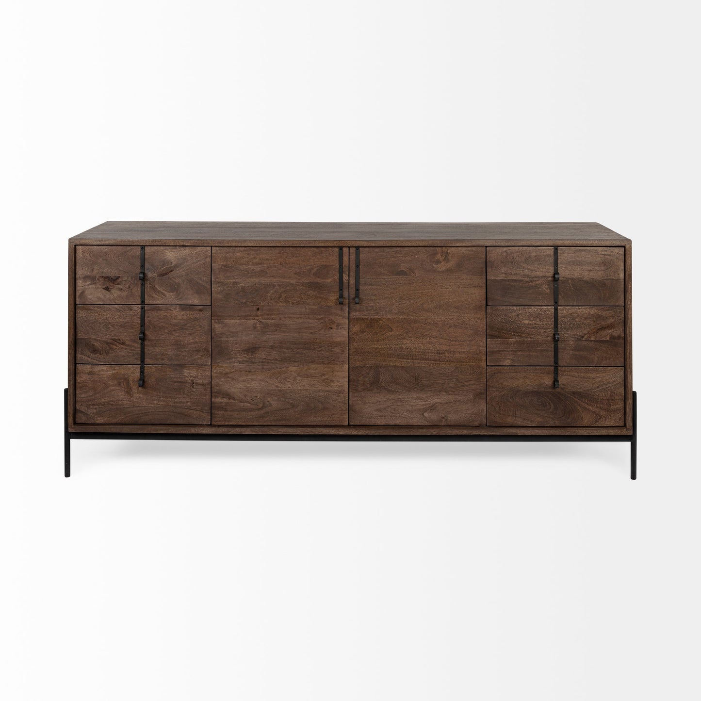 Glenn Six Drawers Wood Sideboard