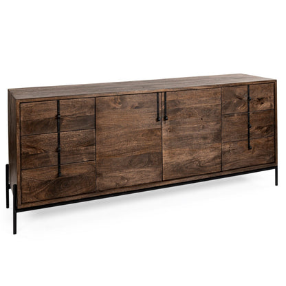 Glenn Six Drawers Wood Sideboard