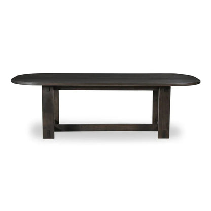 Glenn Solid Neem Wood Brown Dining Table-Dining Tables-Moe's Home-LOOMLAN