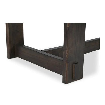 Glenn Solid Neem Wood Brown Dining Table-Dining Tables-Moe's Home-LOOMLAN