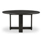 Glenn Solid Neem Wood Brown Dining Table-Dining Tables-Moe's Home-Round-LOOMLAN