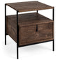 Glenn Wood Top Square Side Table