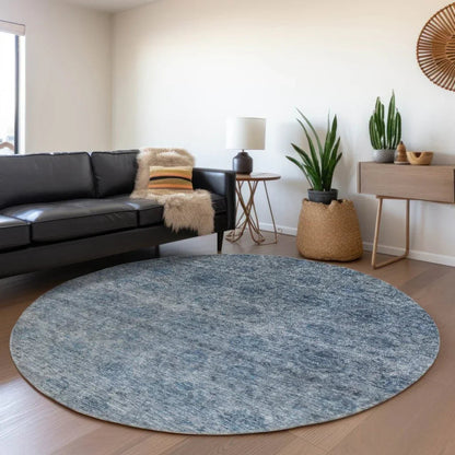 Glenra Blue Washable Indoor - Outdoor Rug - LOOMLAN - LOOMLAN Rugs - Outdoor Rugs