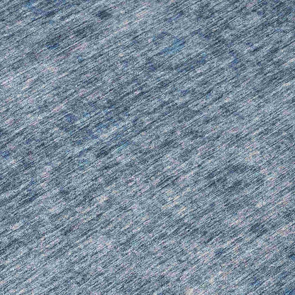 Glenra Blue Washable Indoor - Outdoor Rug - LOOMLAN - LOOMLAN Rugs - Outdoor Rugs