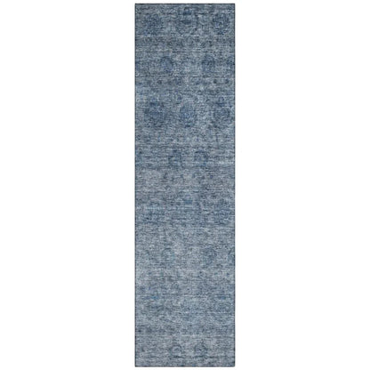 Glenra Blue Washable Indoor - Outdoor Rug - LOOMLAN - LOOMLAN Rugs - Outdoor Rugs