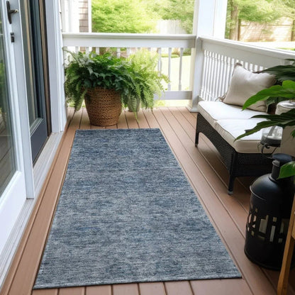 Glenra Blue Washable Indoor - Outdoor Rug - LOOMLAN - LOOMLAN Rugs - Outdoor Rugs
