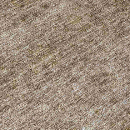 Glenra Brown Washable Indoor - Outdoor Rug - LOOMLAN - LOOMLAN Rugs - Outdoor Rugs