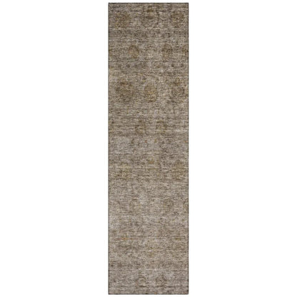 Glenra Brown Washable Indoor - Outdoor Rug - LOOMLAN - LOOMLAN Rugs - Outdoor Rugs