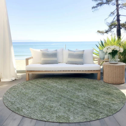 Glenra Green Washable Indoor - Outdoor Rug - LOOMLAN - LOOMLAN Rugs - Outdoor Rugs