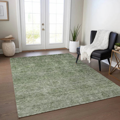 Glenra Green Washable Indoor - Outdoor Rug - LOOMLAN - LOOMLAN Rugs - Outdoor Rugs