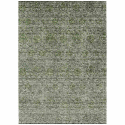 Glenra Green Washable Indoor - Outdoor Rug - LOOMLAN - LOOMLAN Rugs - Outdoor Rugs