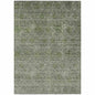Glenra Green Washable Indoor - Outdoor Rug - LOOMLAN - LOOMLAN Rugs - Outdoor Rugs