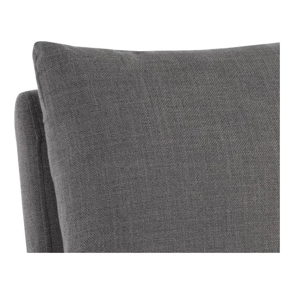 Glenrose Fabric Wheeled Dining Chair - LOOMLAN - SUNPAN - Dining Chairs