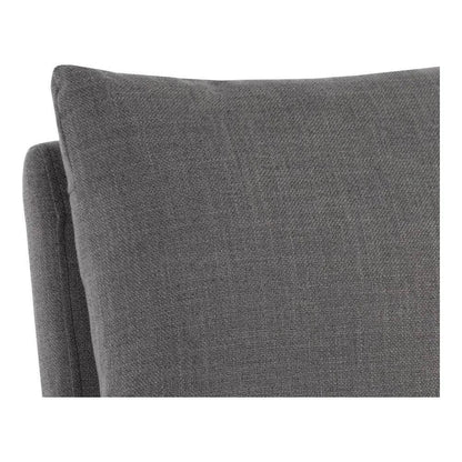 Glenrose Fabric Wheeled Dining Chair - LOOMLAN - SUNPAN - Dining Chairs