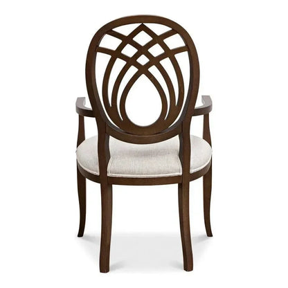 Goccia Arm Chair Driftwood Oatmeal - LOOMLAN - Sarreid - Accent Chairs