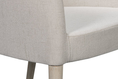 Goccia White Fabric Dining Chair