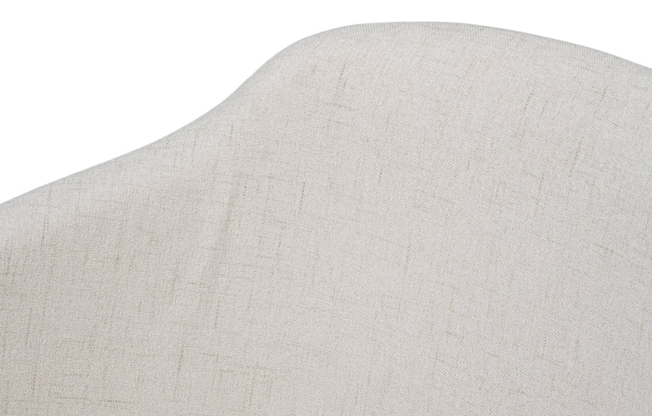 Goccia White Fabric Dining Chair