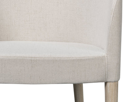 Goccia White Fabric Dining Chair