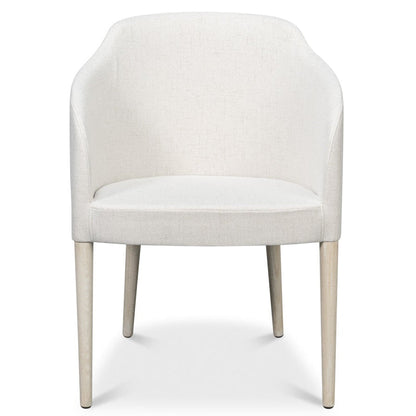 Goccia White Fabric Dining Chair