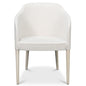 Goccia White Fabric Dining Chair