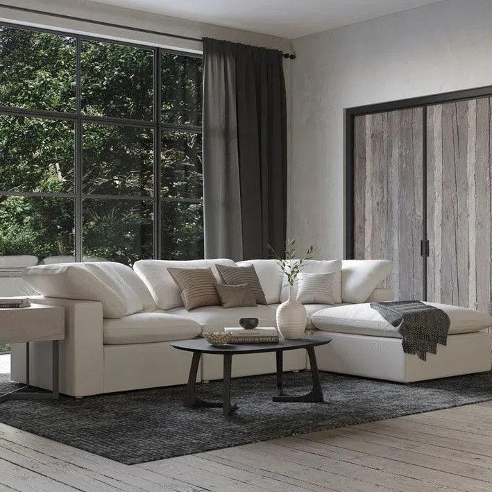 Godenza Mid - Century Black Oval Coffee Table - LOOMLAN - Moe's Home - Coffee Tables