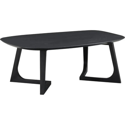 Godenza Mid - Century Black Oval Coffee Table - LOOMLAN - Moe's Home - Coffee Tables