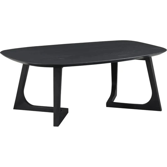 Godenza Mid - Century Black Oval Coffee Table - LOOMLAN - Moe's Home - Coffee Tables
