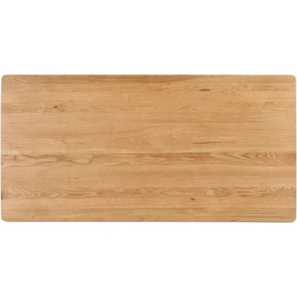 Godenza Natural Solid Rectangular Dining Table-Dining Tables-Moe's Home-LOOMLAN