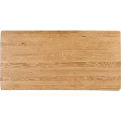 Godenza Natural Solid Rectangular Dining Table-Dining Tables-Moe's Home-LOOMLAN