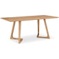 Godenza Natural Solid Rectangular Dining Table-Dining Tables-Moe's Home-LOOMLAN
