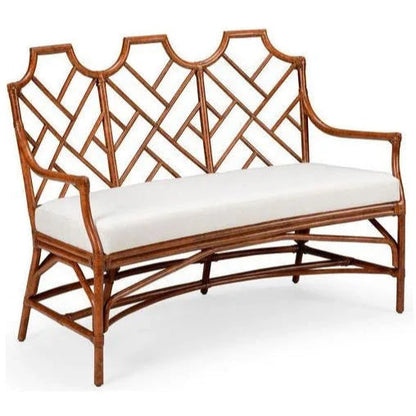 Godwin Rattan Made Bedroom Bench - LOOMLAN - Chelsea House - Bedroom Benches