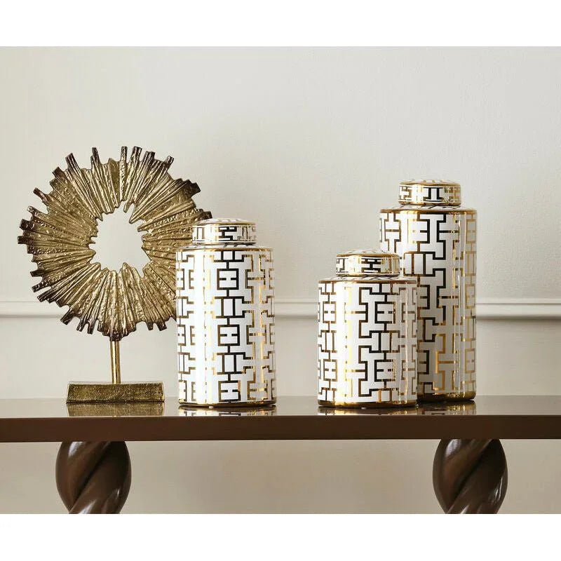 Gold Brown Ombre Rustic Sculpture - LOOMLAN - Wildwood - Statues & Sculptures