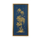 Gold Flowering Tree On Blue Background Artwork-Framed Wall Art-Chelsea House-Tree On Blue B-LOOMLAN